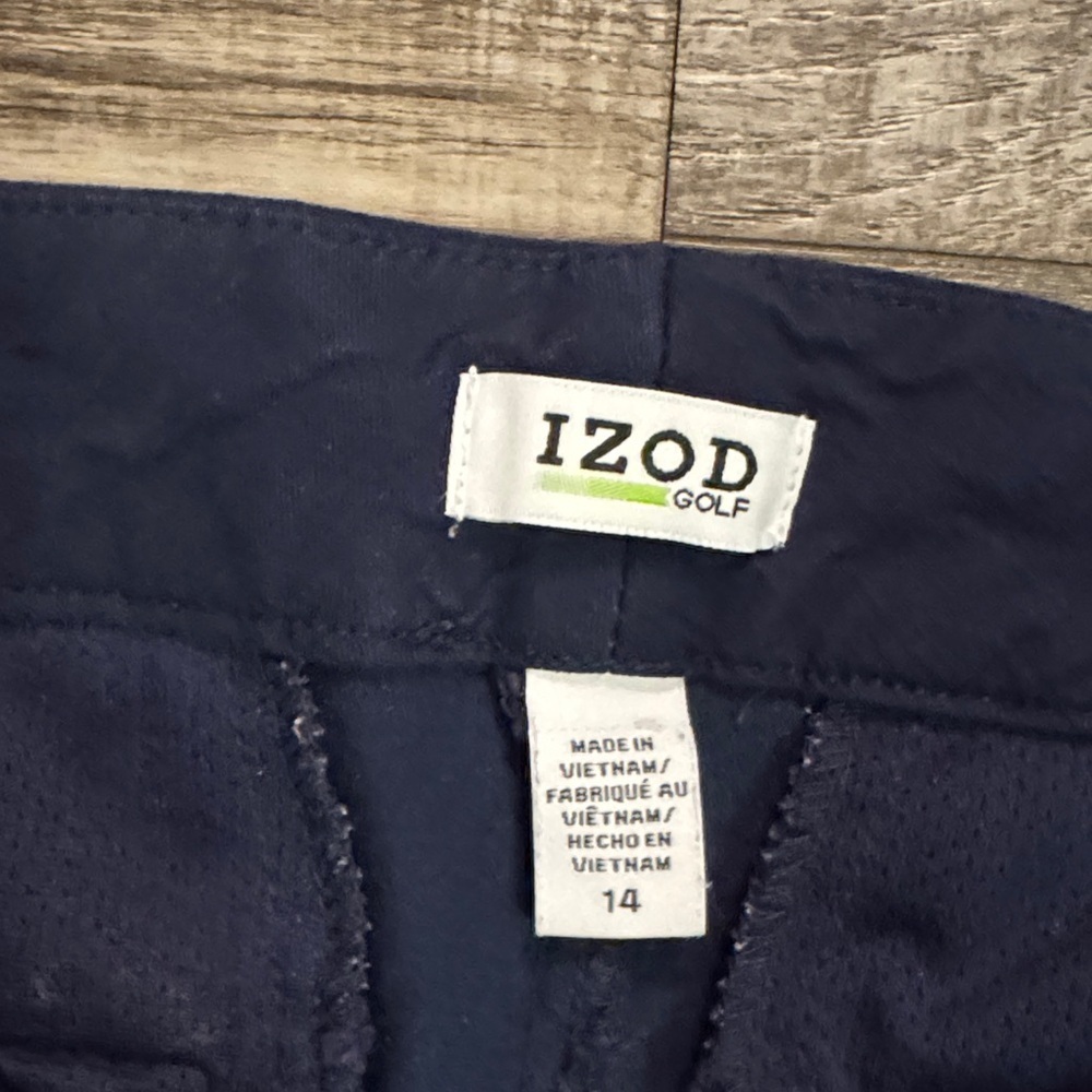 Izod Dark Blue Women's Golf Bermudas / DG56 - Picture 3 of 4